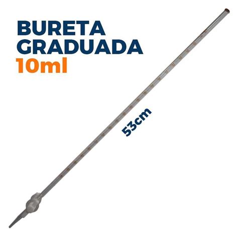 Bureta Graduada Classe A Incolor Torneira De Teflon 10mL Precision