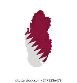 Katrar Qatar Map Qatar Flag Vector Stock Vector (Royalty Free ...