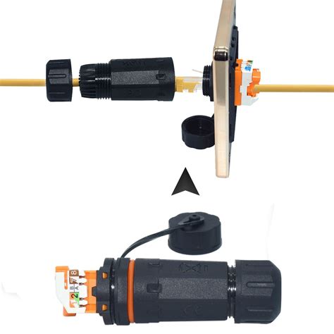 Yxy Panel Mount Rj Ethernet Connector Ip Cat A Cable Network For