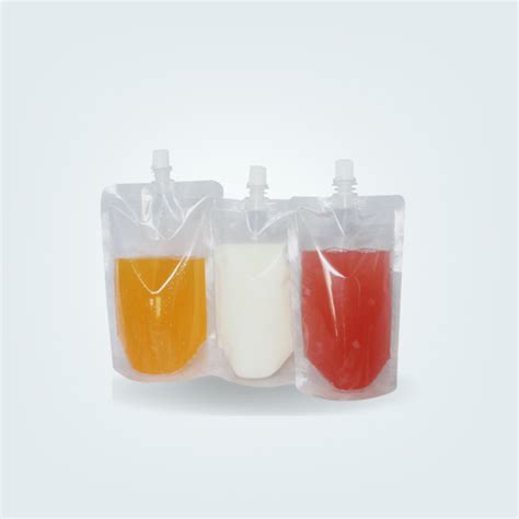 Both Side Transparent Center Spout Pouch 10mm Spout Myperfectpack NZ