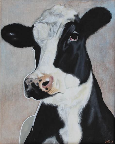 Daisy Cow Painting By Wendi Tooth Fine Art America