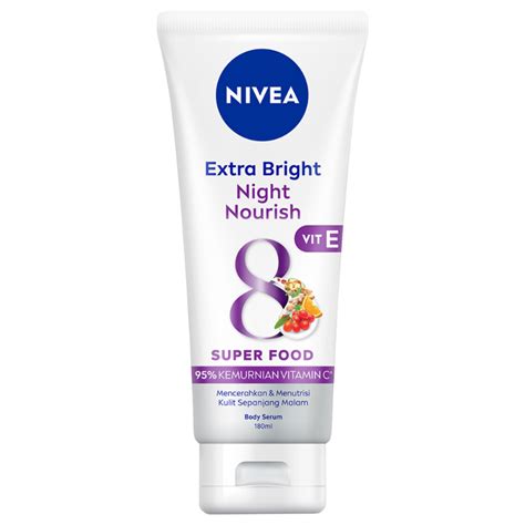 Nivea NIVEA Body Serum Extra Bright Night Nourish Vit E Review SOCO