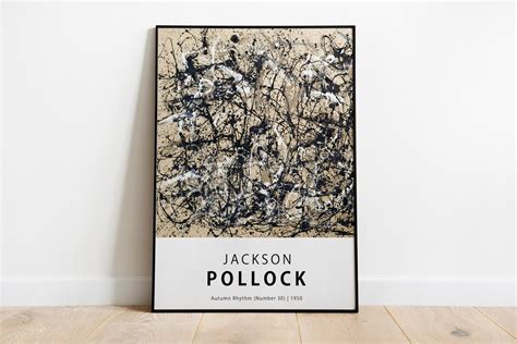 Jackson Pollock Autumn Rhythm Number 30 1950 Exhibition Etsy