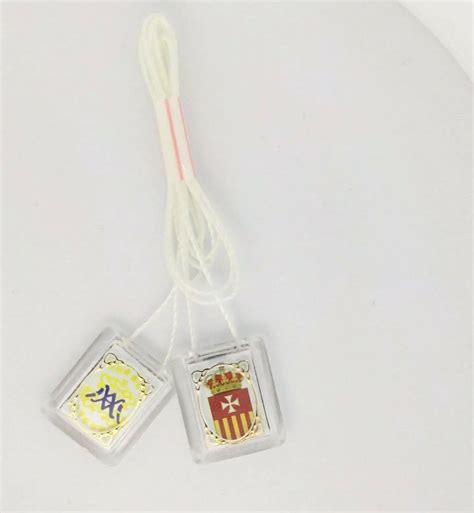 Scapular Our Lady Of Mercy La Merced White Scapular Molded Catholic