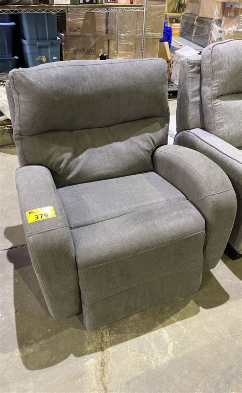 Grey Rocking Fabric Recliner Foot Rest Unattached Able Auctions