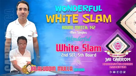 Carrom Wonderful White Slam By Jalaluddin Mulla Satara RM 142