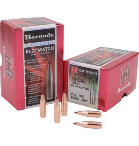 Hornady Eld Match 30308 168gr Box Of 100 Shooting Sports Uk