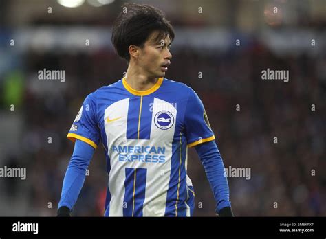 Kaoru Mitoma In Action For Brighton Hove Albion At The Amex Stadium