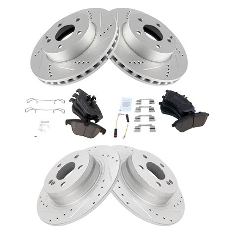 TRQ® BKA20662 - Performance Ceramic Front and Rear Brake Kit
