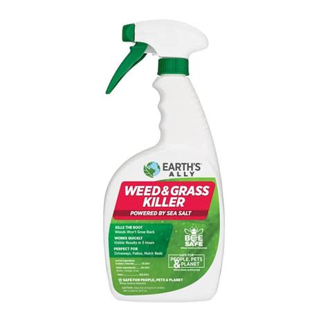 EARTH S ALLY Weed And Grass Killer 24 Oz Ready To Use Herbicide For