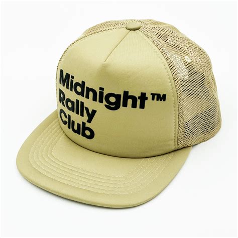 Midnight Rally Club Hat Black On Tan
