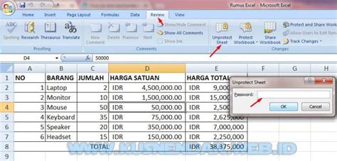 PANDUAN Cara Mengunci Rumus Excel Agar Tidak Berubah Kusnendar