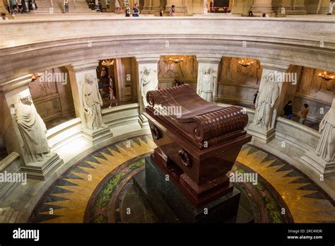 Sarcophagus of Napoleon in the open crypt Dôme des Invalides Tomb of