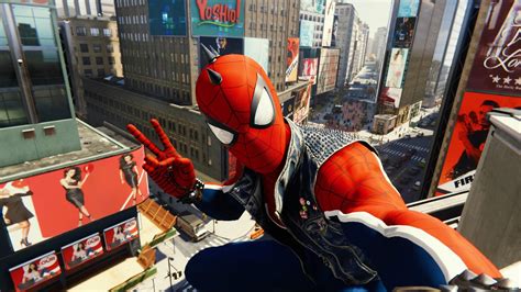 Rockstar Spider-Man Selfie at Time Square HD wallpaper download