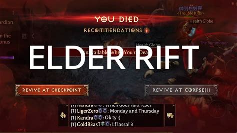 Dying In Elder Rift Lol Necromancer Diablo Immortal Youtube