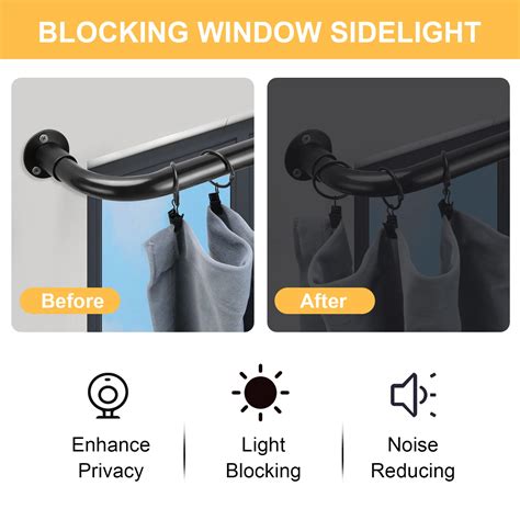 Snapklik Wrap Around Curtain Rod For Window Inches