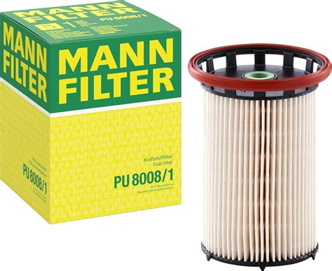 Amazon.com: MANN-FILTER PU 8008/1 Fuel Filter for Cars and Vans ...