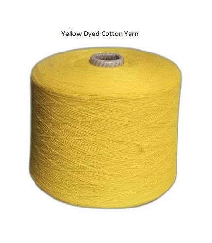 Ring Spun Ply Yellow Dyed Cotton Yarn Count At Rs Kg In New