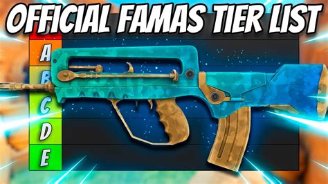 Official Famas Tier List Ranking Every Cs Famas Skin From Best To