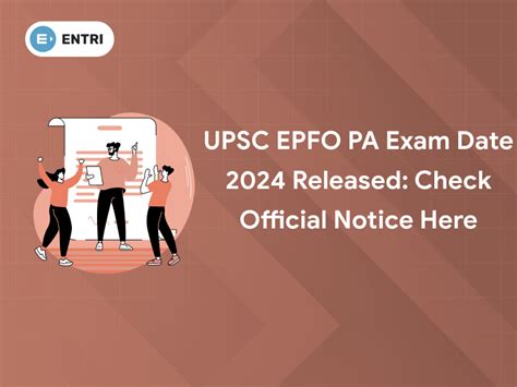 Upsc Epfo Pa Exam Date Released Check Here