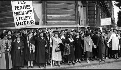 Avril Les Citoyennes Fran Aises Obtenaient Le Droit De Vote