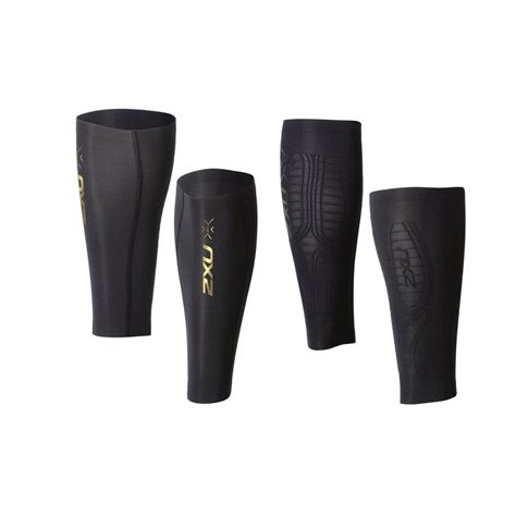 2xu Elite Mcs Compression Calf Sleeves Black Xs Rebel Sport