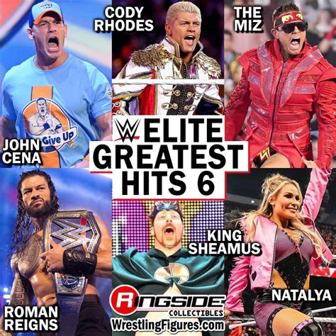 WWE Elite Greatest Hits 6 Complete Set Of 6 Toy Wrestling Action