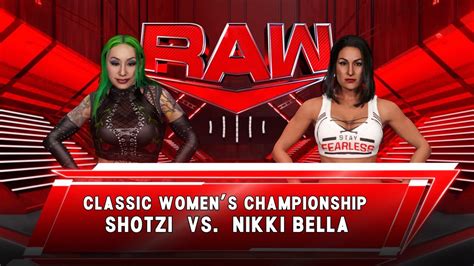 WWE 2K23 Universe Mode Shotzi Vs Nikki Bella YouTube