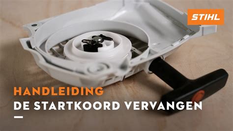 De Startkoord Vervangen STIHL Benzine Tuinmachines YouTube