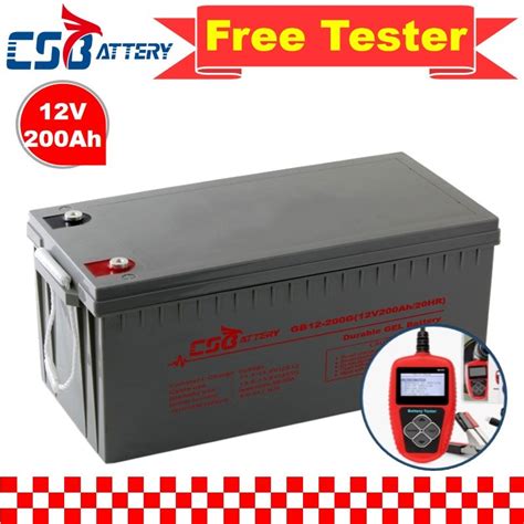 Csbattery 12V200ah Bateria Free Maintenance Gel Battery For Solar