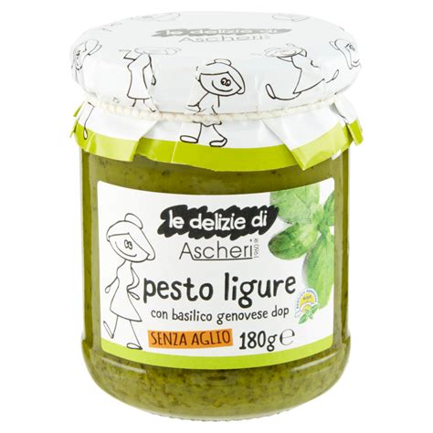 Le Delizie Di Ascheri 1960 Pesto Ligure Con Basilico Genovese Dop Senza