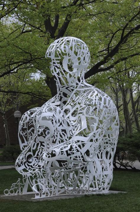 Typography Sculpture By Jaume Plensa Art Public Art Text Art