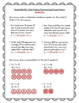 Reveal Math Practice Rd Grade Unit Use Patterns To Multiply