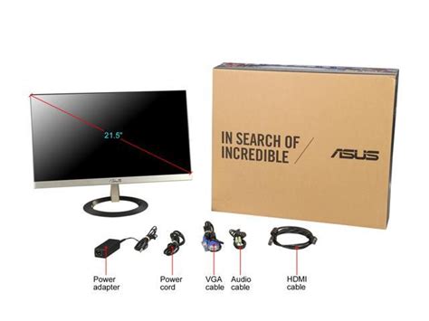 Refurbished Asus Vz229h 22 Actual Size 21 5 Full Hd 1920x1080 Hdmi Vga Asus Eye Care