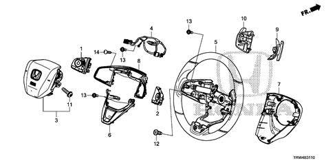 2024 Honda Civic Liftback Switch Assy Audio Remote Steering Wheel