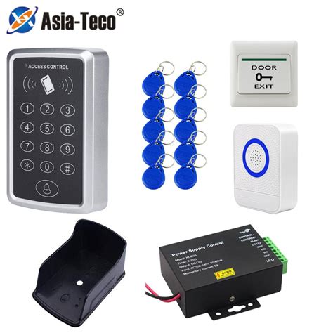 Rfid 125khz Door Access Control System Kits Keypad Power Supply Electric 180kg Magnetic Lock