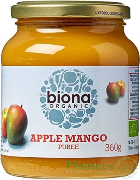 Piure Mere Mango Bio G Biona Pret Lei Planteea