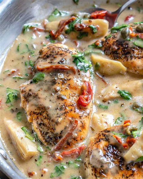 Easiest Way To Prepare Perfect Healthy Creamy Tuscan Chicken The