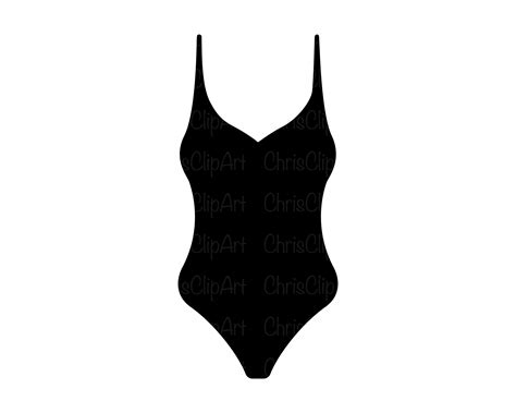 Swimsuit Clipart Black And White