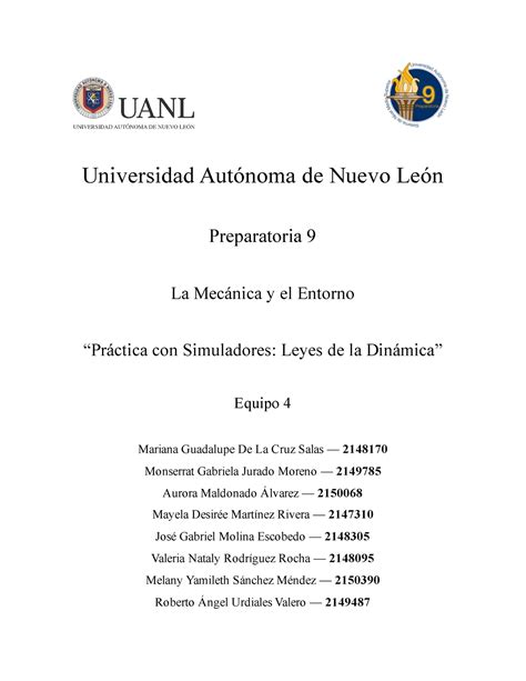 Evidencia Aprendizaje E Lme Universidad Aut Noma De Nuevo Le N La