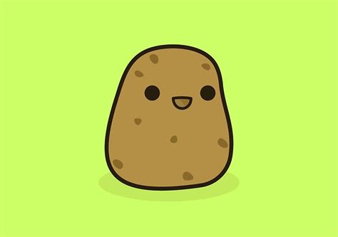 How To Draw A Kawaii Potato At How To Draw