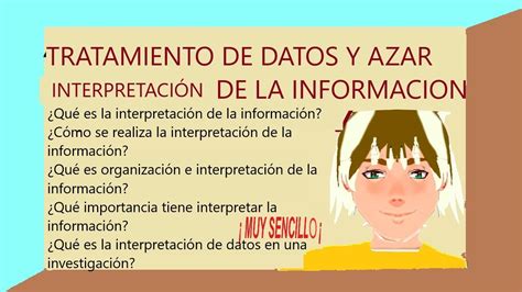 Tratamiento De Datos Y Azar Interpretaci N De La Informaci N Youtube