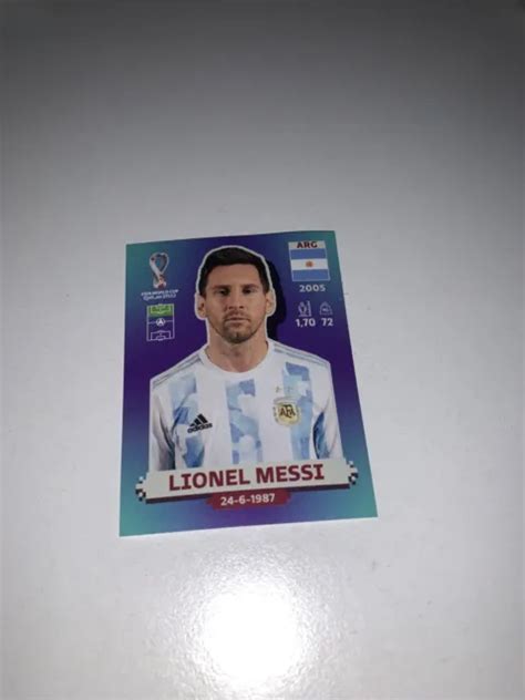 PANINI WORLD CUP Qatar 2022 Lionel Messi Sticker ARG 20