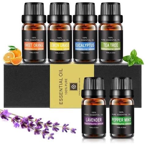 Coffret Huiles Essentielles Bio Aiemok 6 X10 Ml Huiles Essentielles