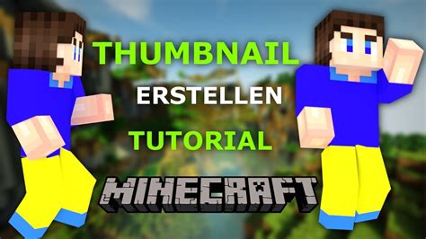 MINECRAFT THUMBNAIL ERSTELLEN TUTORIAL BLENDER GIMP SCHNELL UND