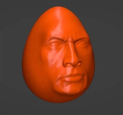 Stl File The Rock Egg・3d Printer Model To Download・cults