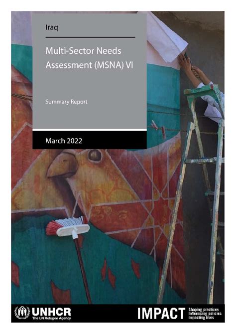 Document Unhcr Iraq Unhcr Impact Msna 2021 Findings Report March 2022