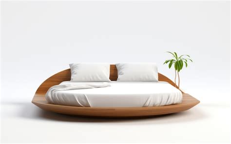 Premium Photo Circular Minimalistic Bed Round Kids Bed