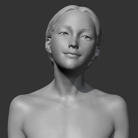 Descargar Archivo Obj Busto De Niña Hd F Modelo De Impresión 3d • Objeto Para Impresión 3d • Cults