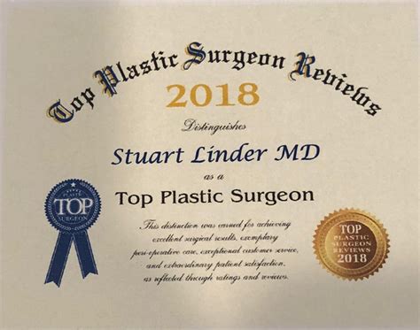 Top Plastic Surgeon Reviews 2018 | Dr. Stuart A. Linder